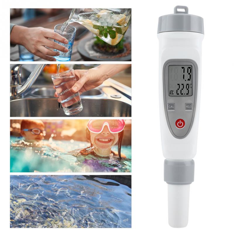 Professionele PH Meter PH/EC/Temperatuur Meter Digitale Water Monitor Tester voor Zwembaden, Drinkwater,