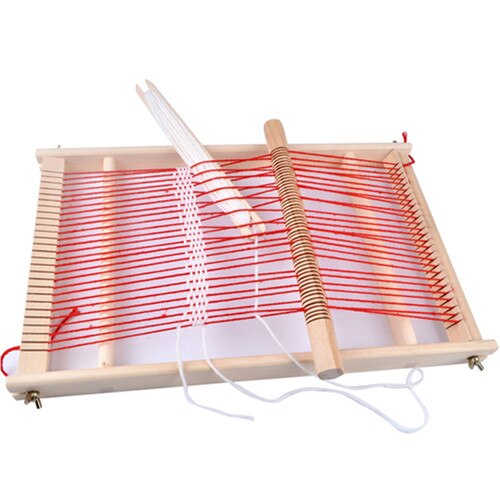 Wooden Tapestry Weaving Loom Kit Looms Hand-Knitted Machine DIY Woven Set Sewing Machine Home Waving Accessories Handmade Hook