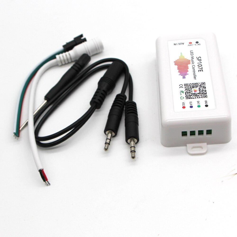 Controlador Led compatible con música, WIFI, Bluetooth, SP105E, SP107E, SP108E, SP110E, SP501E, SP601E, para WS2811, WS2812, WS2813, WS2815, SK6812: SP107E