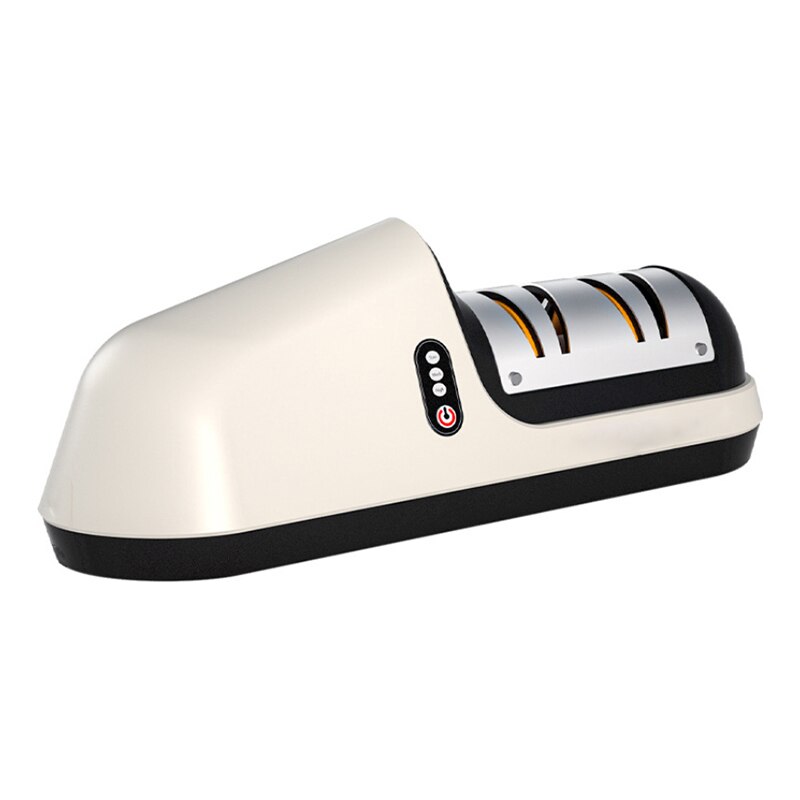 Electric Knife Sharpener Three-Speed Power Grinder Razor Sharpen Knives Honer PVC+Stainless Steel Electric Knife Sharpener
