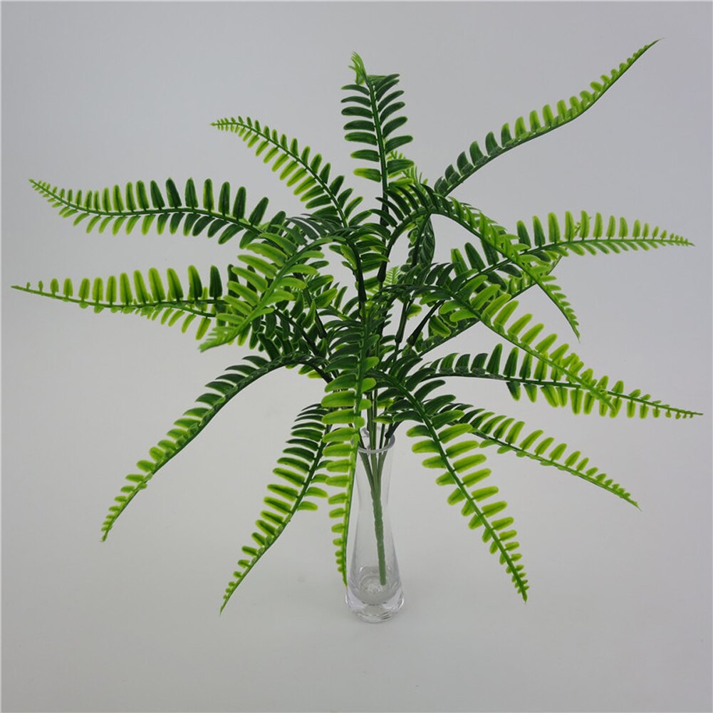 7 Fork Simulation Fern Grass Green Plant Artificial Fern Persian Leaves Flower Wall Hanging Plants Home Wedding Shop Decoration