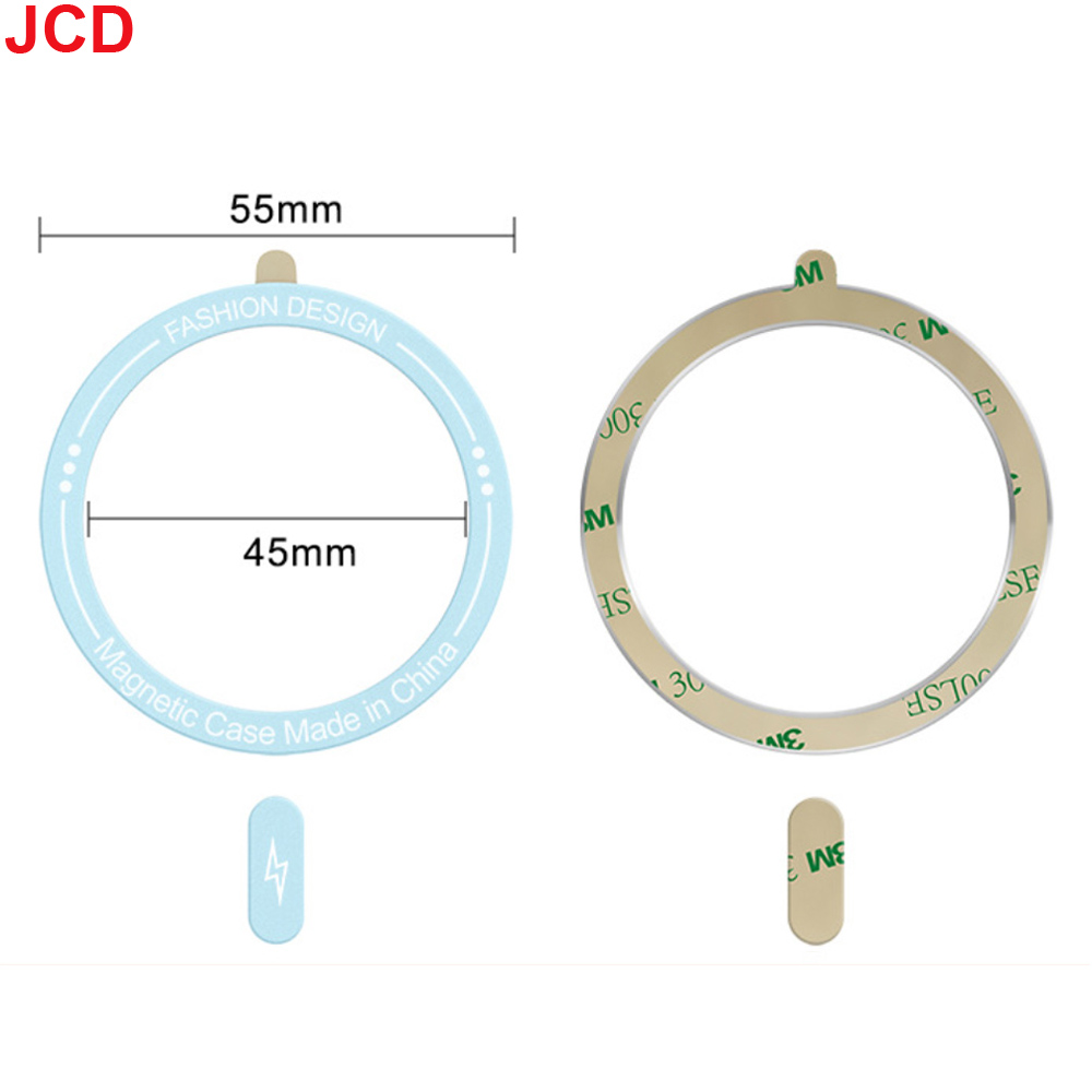 JCD 1pcs Magnetic Metal Plate Ring Metal Plate Sheet Wireless Charger Iron Sheet Sticker for Apple Magsafe Wireless Charging: green
