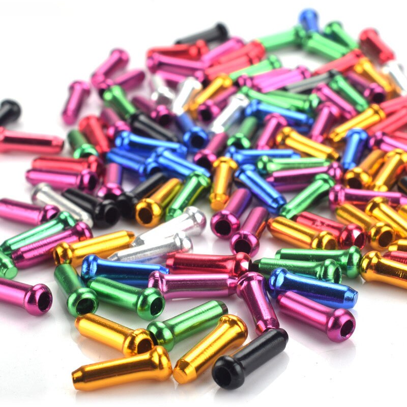 50Pcs Fiets Cable End Caps Draad End Core Caps Bike Brake Shifter Inner Cable Tips Crimps Mtb Racefiets fiets Accessoires