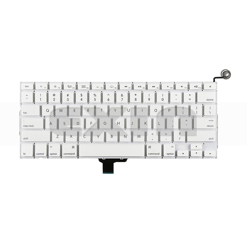 para MacBook 13 "teclado A1342 ee.uu. teclado Inglés Blanco Late Mid Año MC207 MC516 EMC 2350