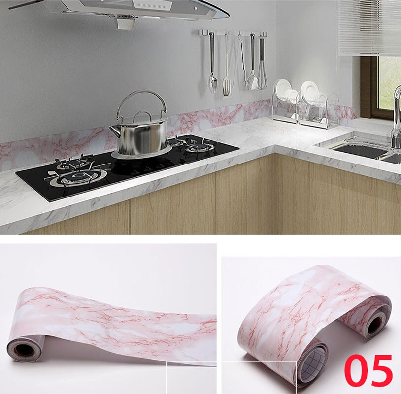 5M Self-Adhesive Baseboard Waterproof Living Room Bathroom Waistline Border Rustic Tile Wall Stickers Modern Wallpaper Borders: green