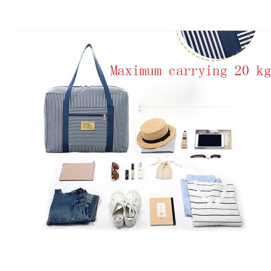 Duża pojemność kobiety mężczyźni torba podróżna do noszenia w dłoni wodoodporna Oxford bolsa plegable torby bagażowe Weekend zipper organizador de zapatos