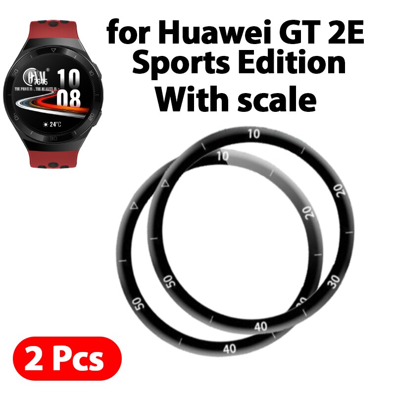 GT2E 5D Gebogene Rand Vollen Abdeckung Weichen Schutzhülle Film Abdeckung Für Huawei Uhr GT 2e Sport Vitalität Bildschirm Schutz (nicht Glas): mit Skala 2Stck