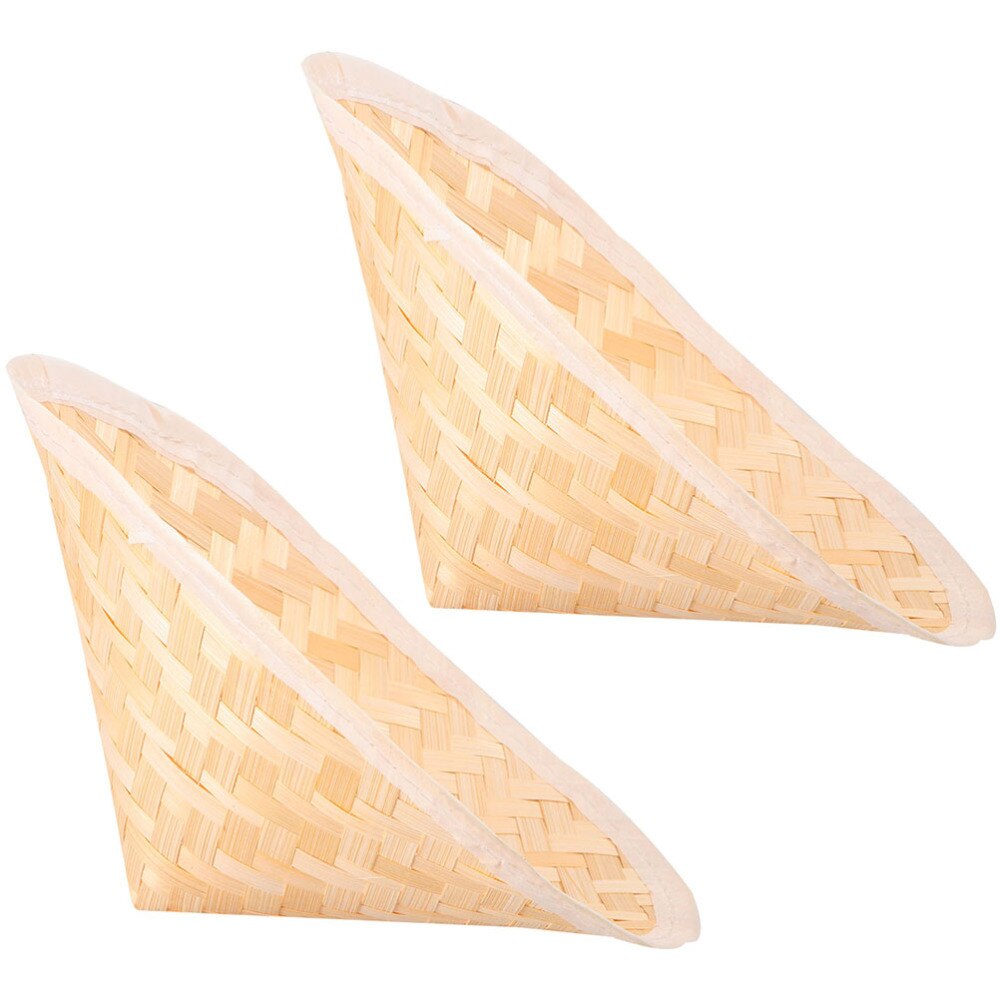 2pcs Bamboo Sun Hats Oriental Style Farmer Fishing... – Vicedeal