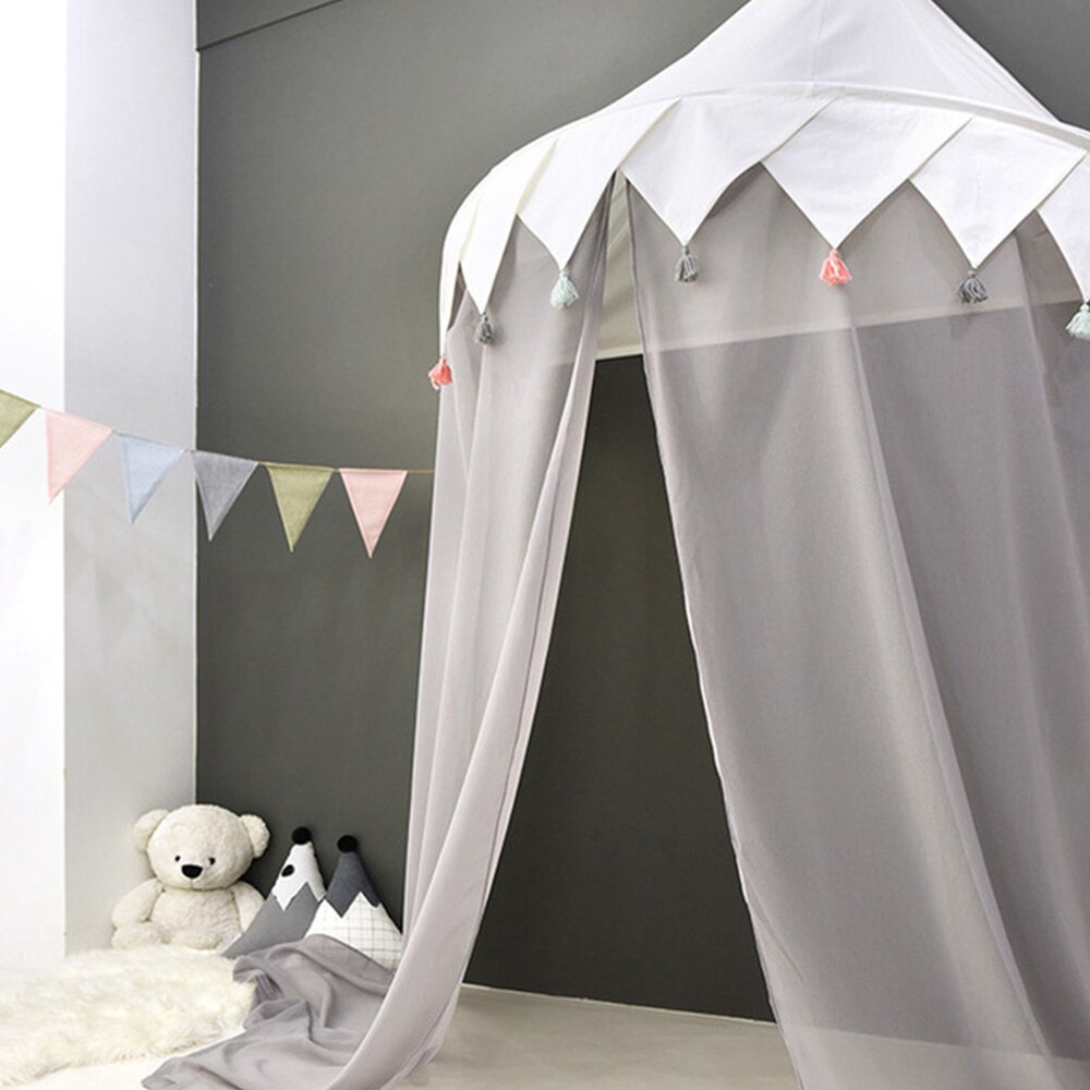 Bambini Tenda Casa Del Bambino Letto A Baldacchino Tende Principessa Playhouse Del Bambino Della Ragazza Culla Baldacchino Netto Letto Cupola Baldacchino Tenda Dei Bambini Decor Bambini tenda del gioco