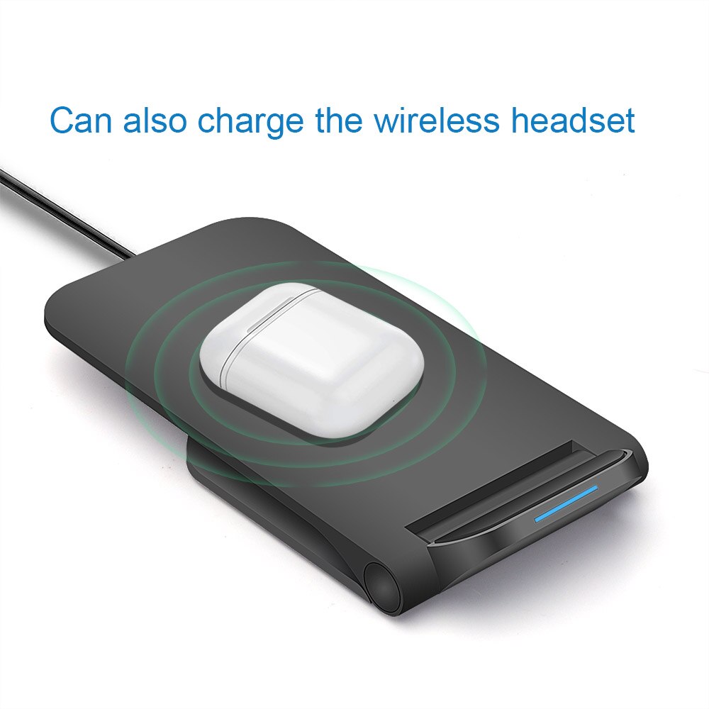 FDGAO 15W Fast Wireless Charger For Samsung S10 S9 S8 Huawei Xiaomi USB C Fold 10W Qi Charging Stand for iPhone 11 Pro XS XR X 8