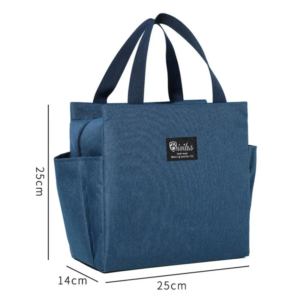 Bolsas térmicas para el almuerzo con cremallera multifuncional para mujer, bolsa térmica portátil impermeable de gran capacidad, bolsa aislante para comida de Picnic