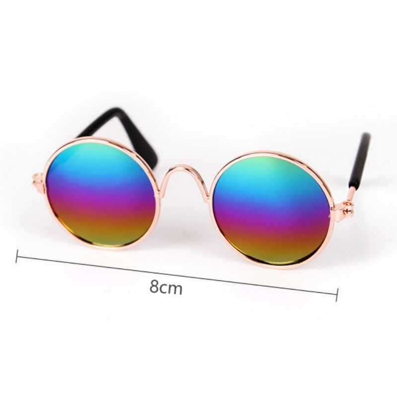 Katze Kleine Hund Spielzeug Auge-Sonnenbrille Tragen Fotos Requisiten Haustier Katze Gläser Hund Brille Stroh Hütte einstellen Haustier Katze zubehör