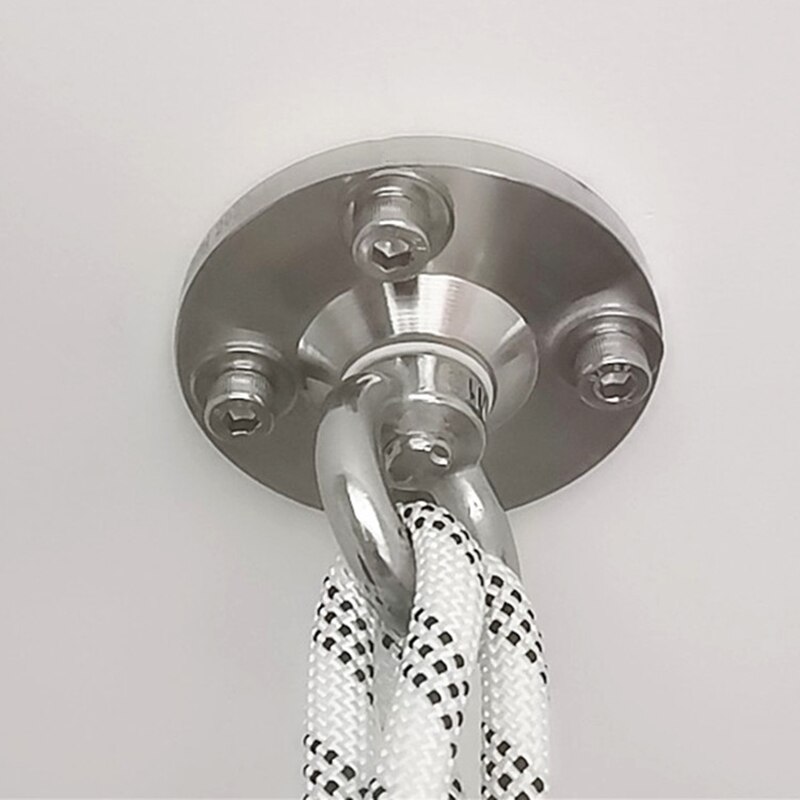 360 Rotate Home Gym Ceiling Mount Anchor Yoga Swing Hammock Sandbag Hooks Boxing Battle Rope Suspension Strap Buckle Trainer