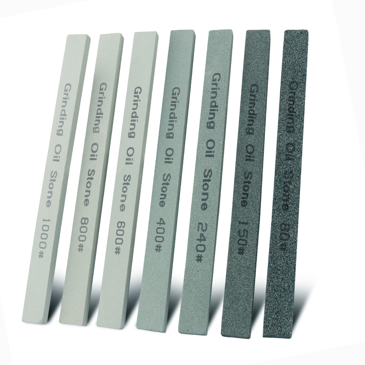 7 stks Slijpsteen Set Mes Slijpsteen Groen Siliciumcarbide Olie Steen Honing Steen 80 # 150 # 240 # 400 # 600 # 800 # 1000 #