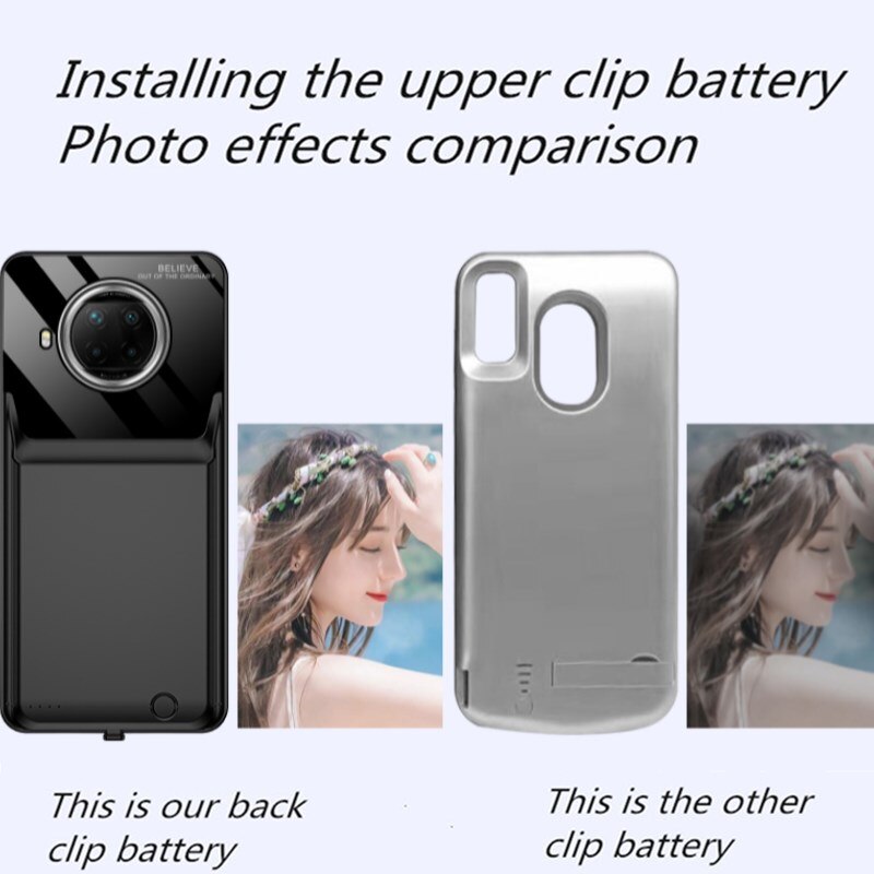 Funda de batería portátil para Xiaomi Redmi Note 9 Pro, cargador de batería, funda