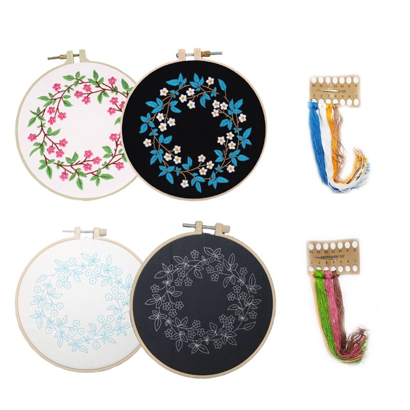 Diy Handwerk Borduurwerk Kit Met Frame Voor Beginner Kruissteek Patroon Gedrukt Handwerken Naaien Art Craft Home Decor