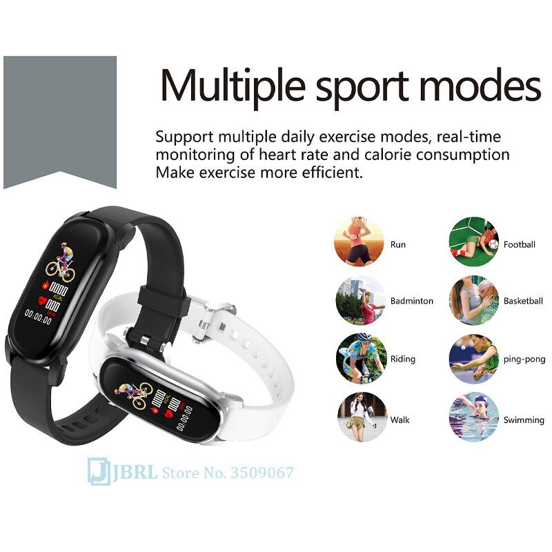 Temperatura Intelligente Banda Delle Donne Degli Uomini Braccialetto Intelligente Inseguitore di Fitness Per Android IOS Smartband Top di Lusso Intelligente Wristband della Fascia di Polso