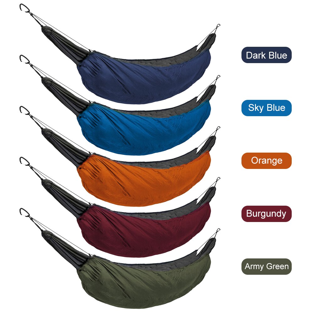 Hamaca cálida para acampar al aire libre, cubierta térmica portátil debajo de la manta, accesorios de saco de dormir de aislamiento