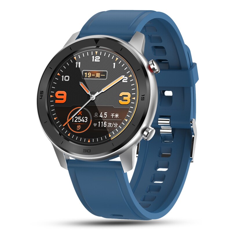 Arvin DT78 Smart Horloge Mannen Vrouwen Smartwatch Armband Fitness Activiteit Tracker Wearable Apparaten Waterdichte Hartslagmeter: Blue silicone