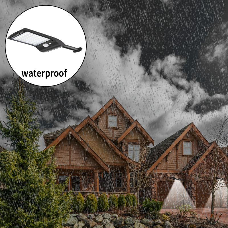 36 LED Solar Light PIR Motion Sensor Ip65 Waterproof Outdoor Street Wall Garden Lamp Spotlight Floodlight Rotable Bracket Remote