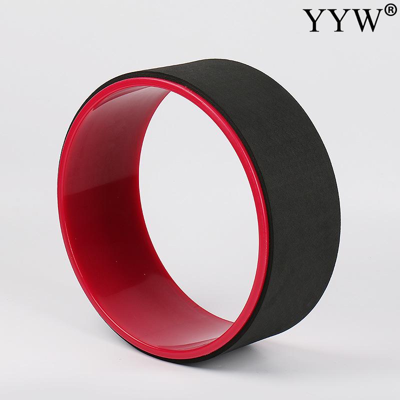 Yoga chirp hjul tillbaka hjul rulle pilates cirkel tpe yoga fitness rullträningsverktyg bantning magisk midja form pilates ring: Beige
