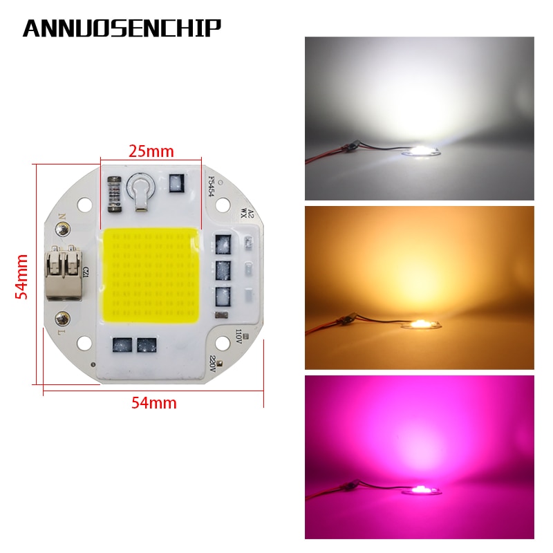 gratis lodding ledet kolbe chip 70w 50w 30w innendørs ledet fullspekter plantelampe 220v 110v matrise kjølig hvit varm hvit