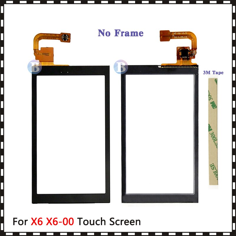 3.2 "Voor Nokia X6 X6-00 Touch Screen Digitizer Sensor Outer Voor Glas Lens Panel Black