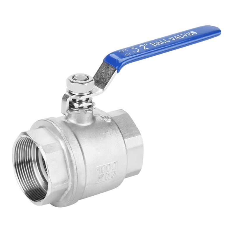 304 Ball Valve Stainless Steel Two-piece Full Port Female Thread Ball Valve 2" DN50 1000 WOG water valve valvula solenoide