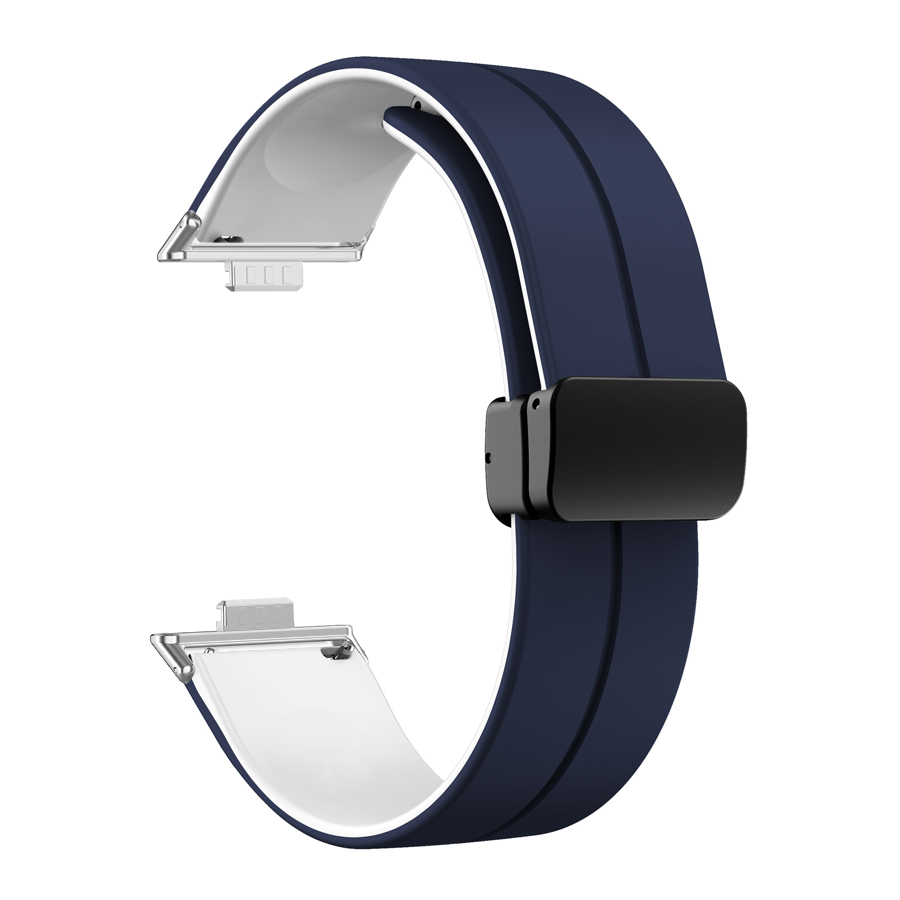 Magnetic Buckle Silicone Watch Band For Huawei Watch Fit 4 Pro Strap Replacement Correa Bracelet For Huawei Fit 3 Accessories: XXXXXL / Rose Gold