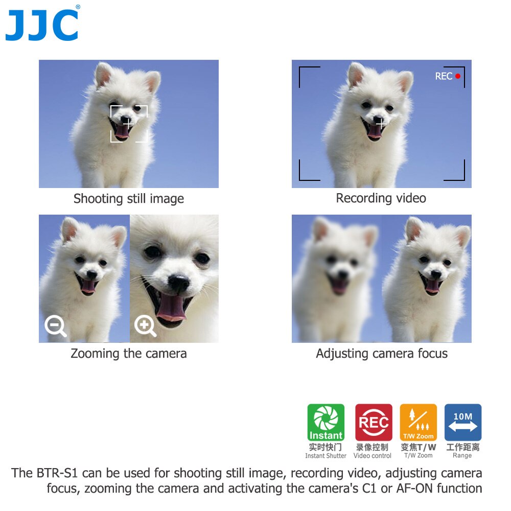 Jjc RMT-P1BT Draadloze Afstandsbediening Ontspanknop Voor Sony A7IV A7III A7 Iv Iii A7RIII A7RIV A7SIII A7C A6600 A6400 a6100