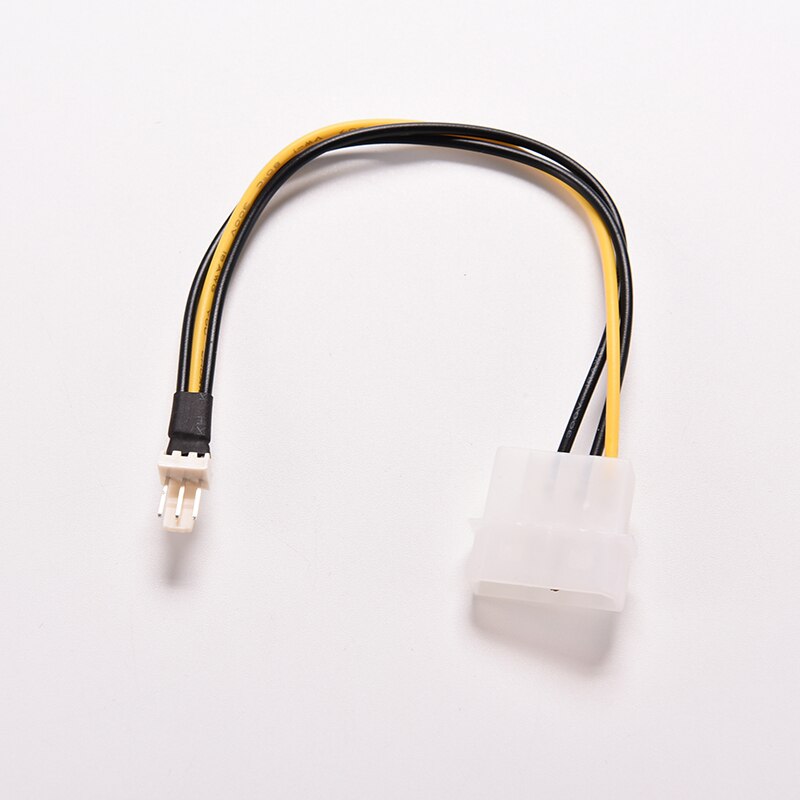 2pcs 20cm 4 Pin Molex IDE To 3 Pin PC Computer CPU Case Fan Power Connector Cable Adapter