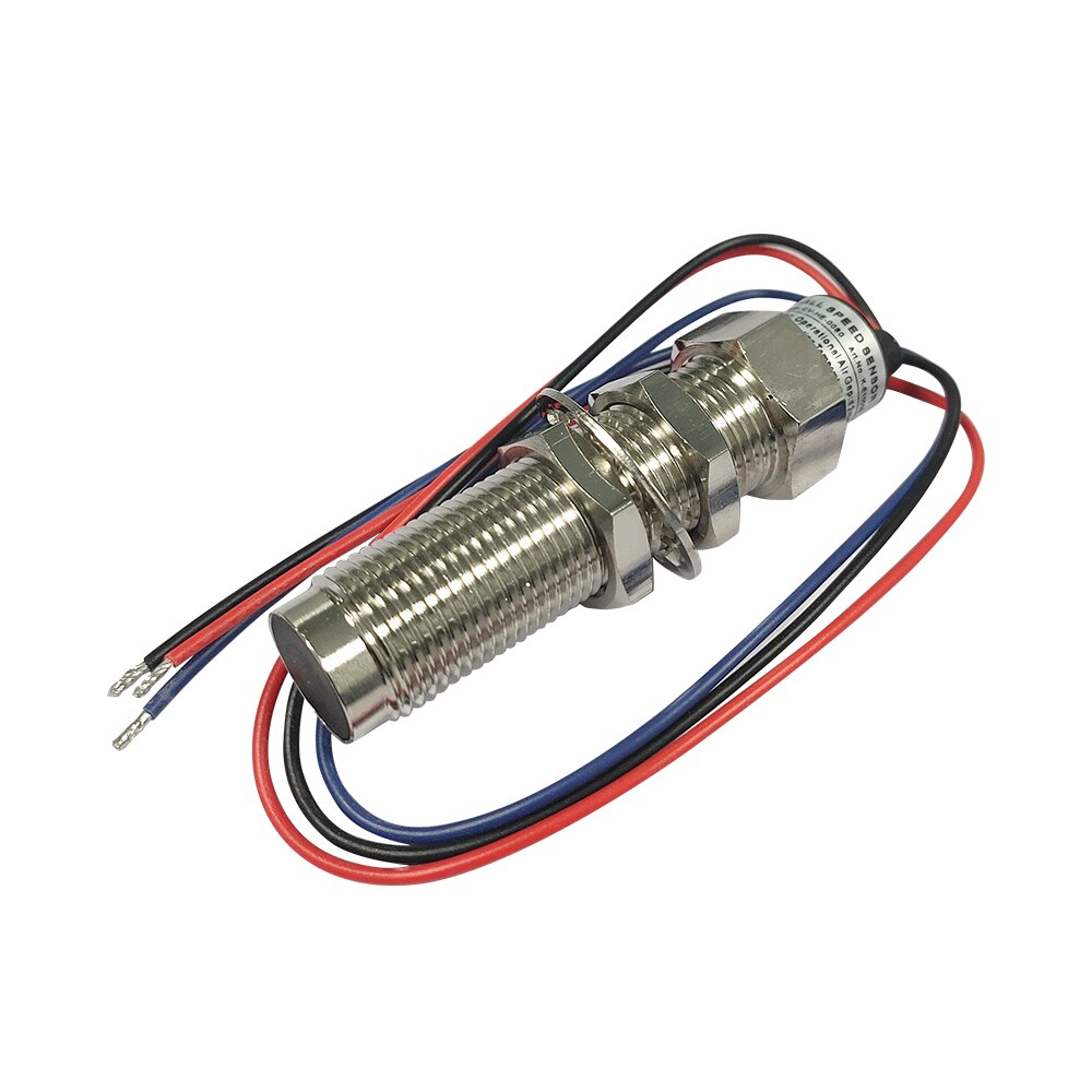 85mm Auto Marine Tachometer 3000/4000/8000/12000RPM Gauge with LED Hour Meter Adjustable 12V/24V with Red or Yellow Backlight: M18x1.5-Holzer