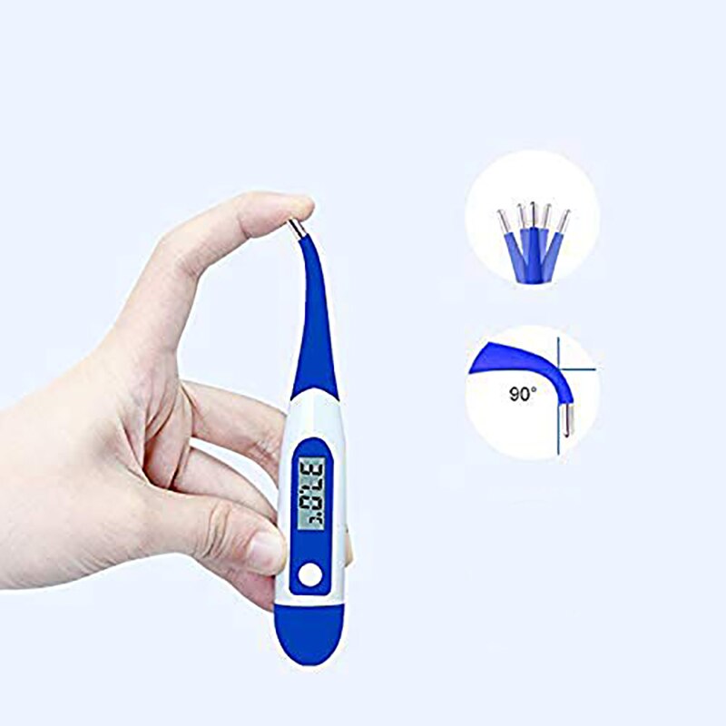 Digital Thermometer LCD Display Portable Human Mouth Thermometer for Infants Kids Adult Waterproof Termometer(32-42.9℃)