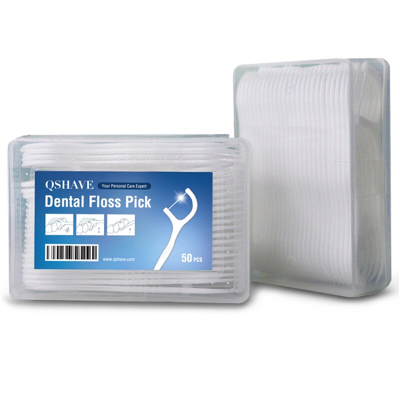 50pcs Dental Floss Flosser Picks Teeth Toothpicks Stick Tooth Clean Oral Care 7.5cm Random Package