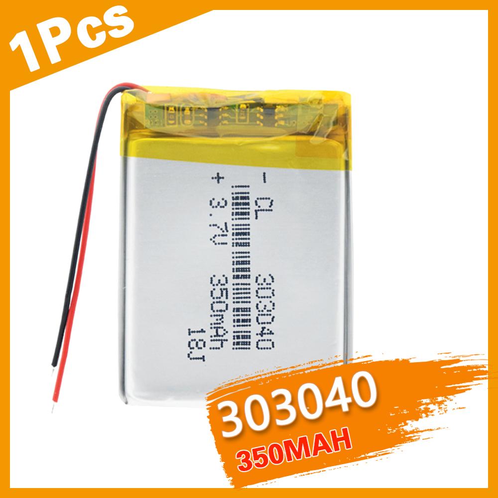 303040 lithium polymer battery Rechargeable Li-ion Battery 3.7V 350mAh With PCM For GPS MP3 MP4 MP5 PDA LED Light