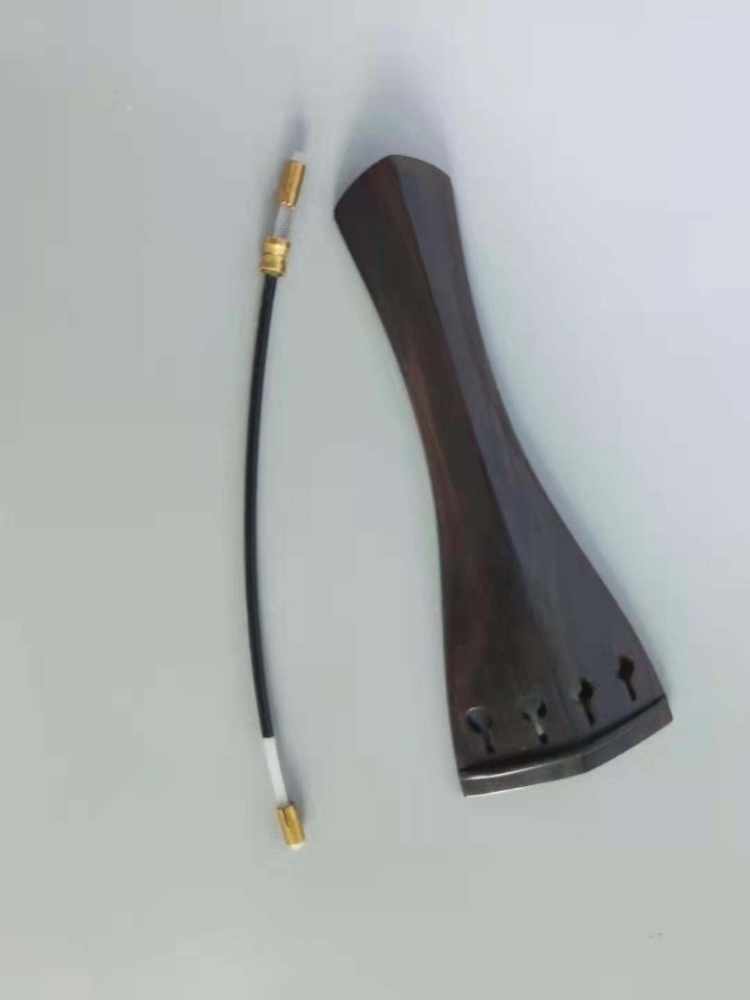 1PC Violine Schwanz Stück 4/4 Mit Nylon Schwanz Darm Geige Teile Saitenhalter: Pflaume