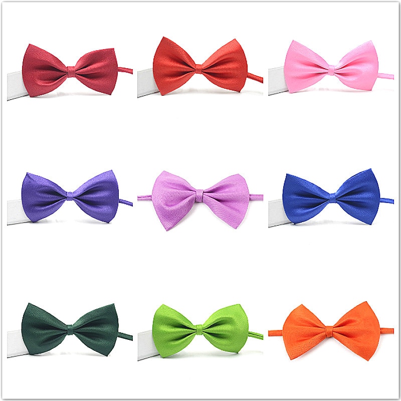 1 stück Männer Krawatten Schmetterling Party Hochzeit Fliege für Jungen Mädchen Candy Einfarbig Bowknot Zubehör Bowtie