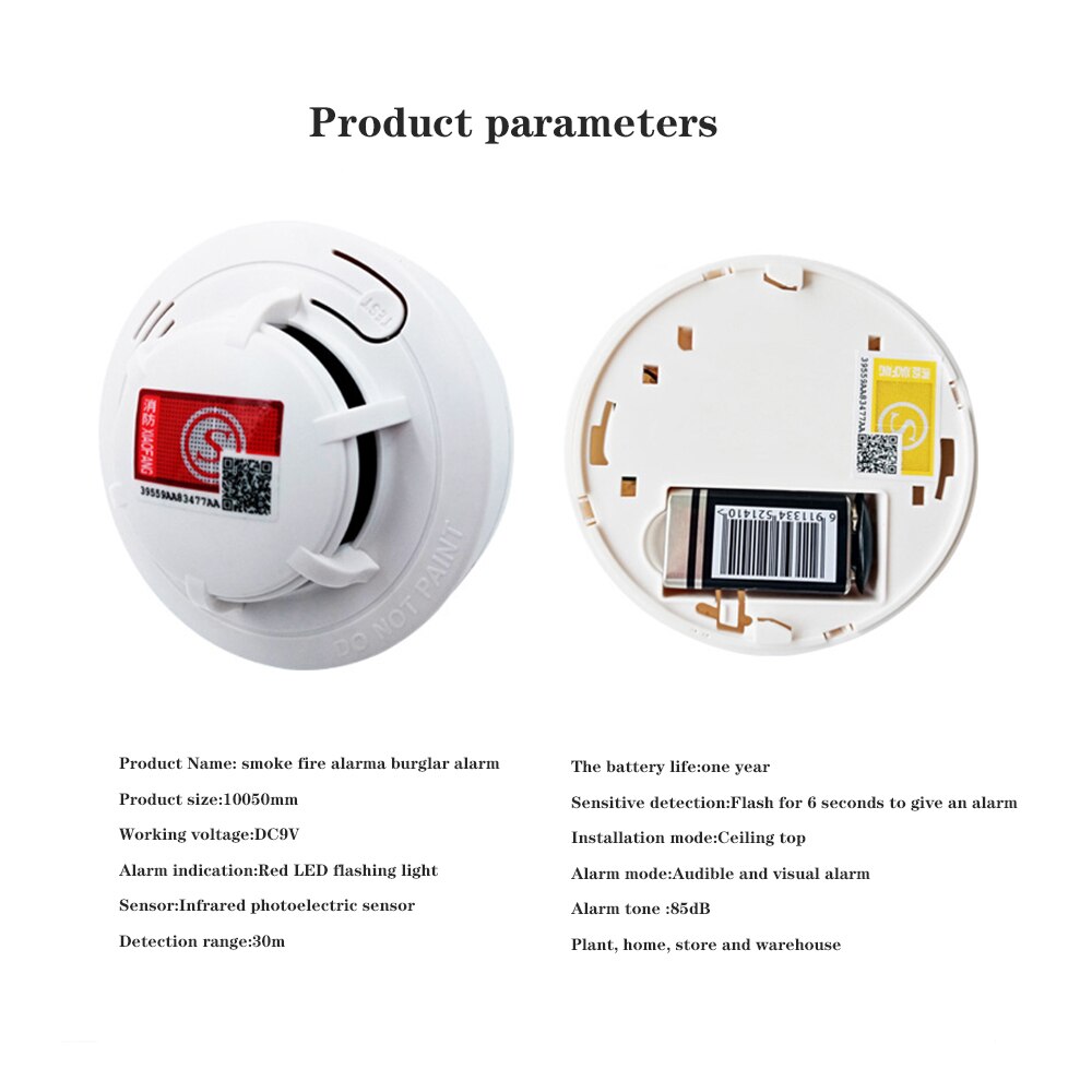 Wireless Smoke Detector Fire Special Alarm Sensor Smoke Detector Independent Detector For Smart Life Home Security Protection