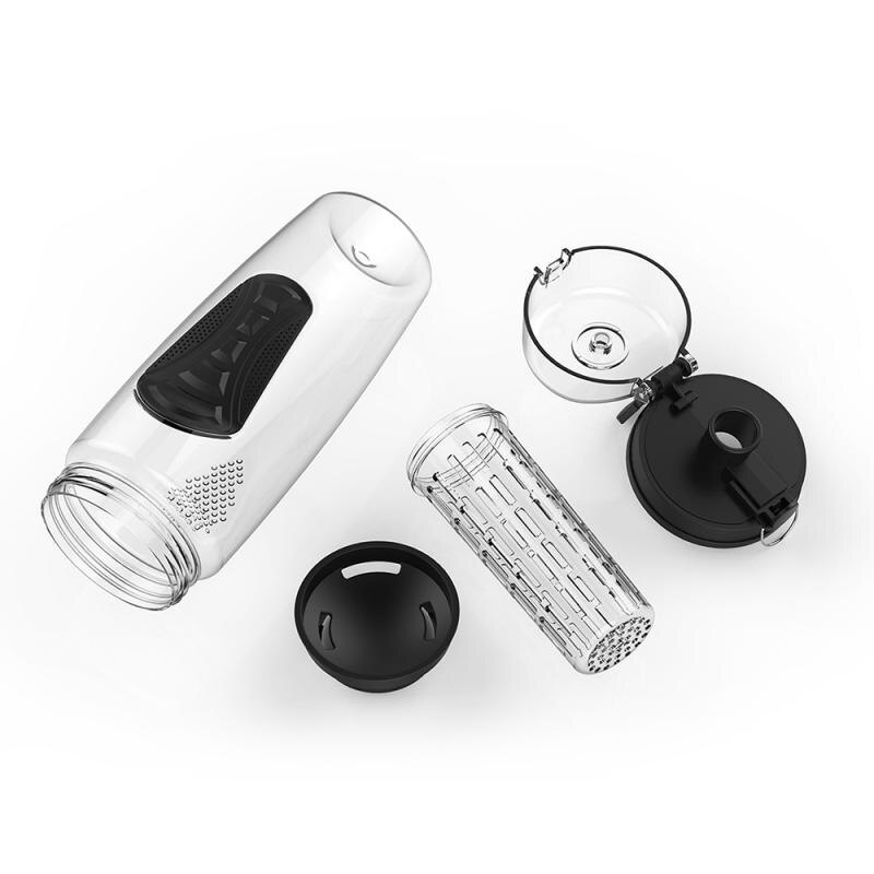 32oz 900ml Fruit Infuser Juice Shaker Sports Lemon Water Bottle With Flip Top Portable BPA Free Portable Climbing Camp Water Cup