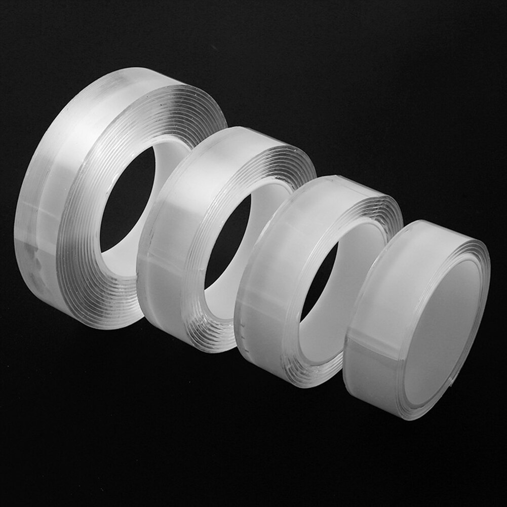 Nano-tape Washable Reusable Double-Sided Tape Adhesive Nano Traceless Sticker Removable Universal Disks Glue 1/2/3/5M