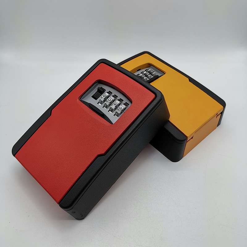 Big size Key Safe Storage Organizer Boxes with 4 Digit Password Spare Keys Metal Secret Organizer Box Home Office Key Hidden