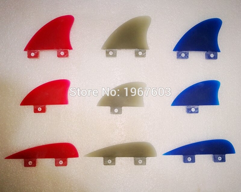 Single Small Surf Fin wakeboard Fins Knubster Centre Kneel kiteboard surfboard Fin Blue Red Smoky