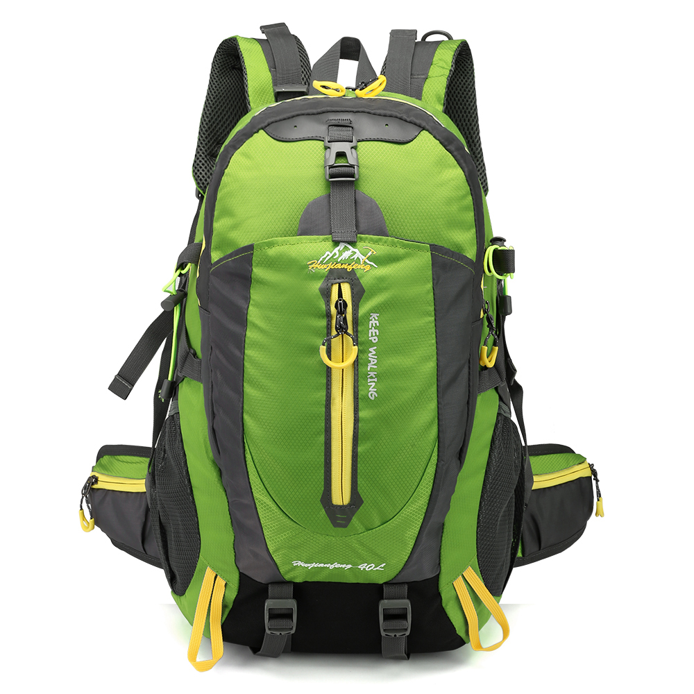 40L wasserabweisender Reiserucksack Camping Wandern Laptop Tagesrucksack Trekking Klettern Rucksäcke für Männer Frauen Wanderzubehör: YELLOW