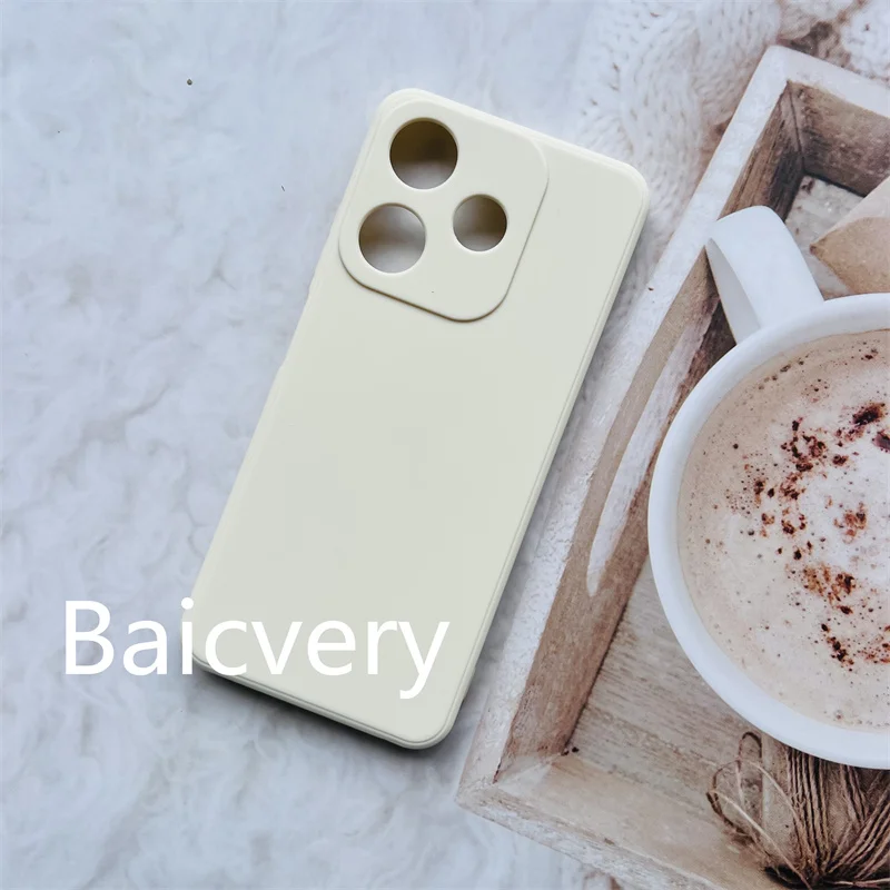 Custodia per telefono per smartphone infinix 30i/ 30 play/hot 30 , cover posteriore semplice e colorata in tpu: Pc + tpu / Bianco