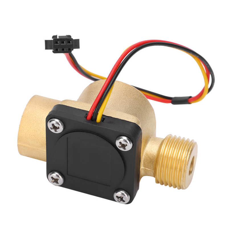 YF-B20 Brass Water Flow Sensor G1/2in Female Male Thread Switch Hall Transducer Pulse Counter Flow Measurement Equipment DC3-24V