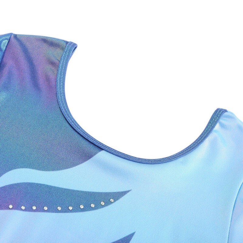 2021Kids Ballet Gymnastics Suit Children Girls Long Sleeve Practice Dance Wear Gymnastics Bright Color Body Suits Gym Clothes