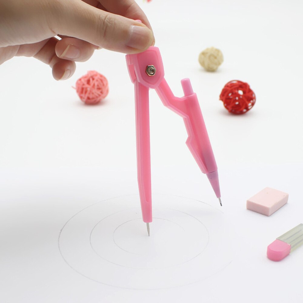 3 Pcs Compass Geometry Precision ABS Compass Propelling Mechanical Pencil Holder for Math Drafting School Students