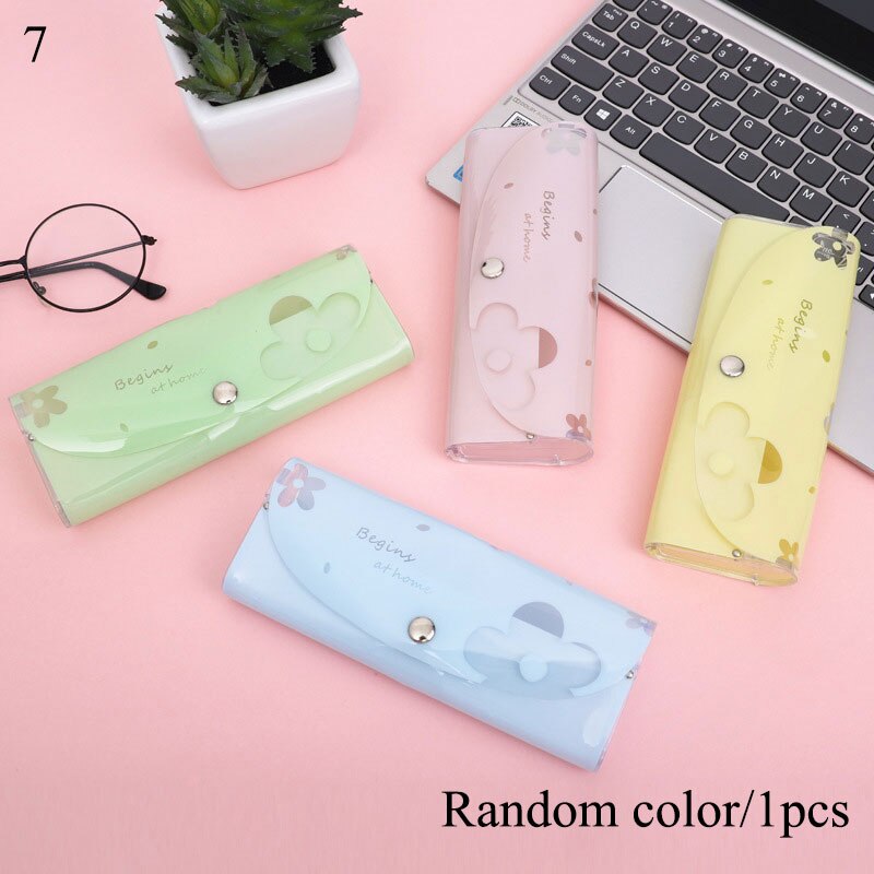 Estuche transparente de PVC con dibujos de Cactus para gafas de mujer, estuche de protección, accesorios para gafas, 1 unidad: 7