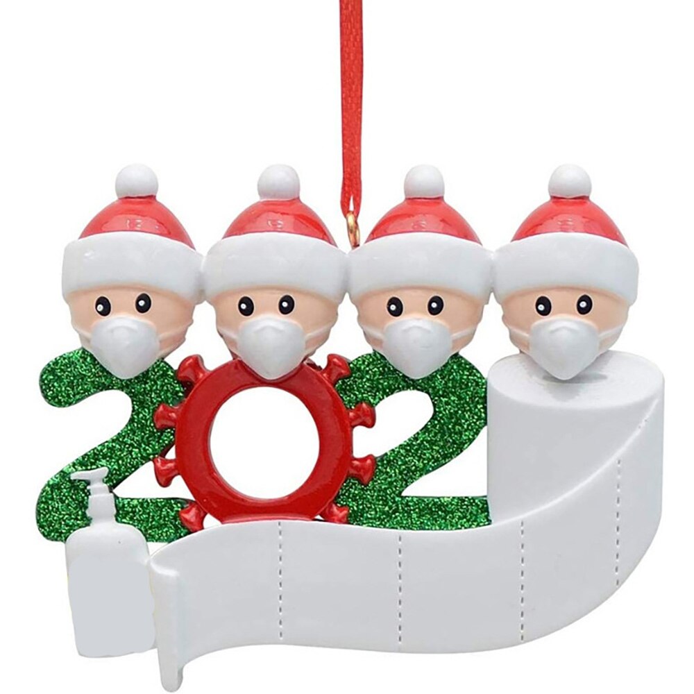 Sødt legetøj julepynt gør det selv navn velsignelser pvc maske snemand juletræ hængende vedhæng sødt julepynt børn: Som vist 2