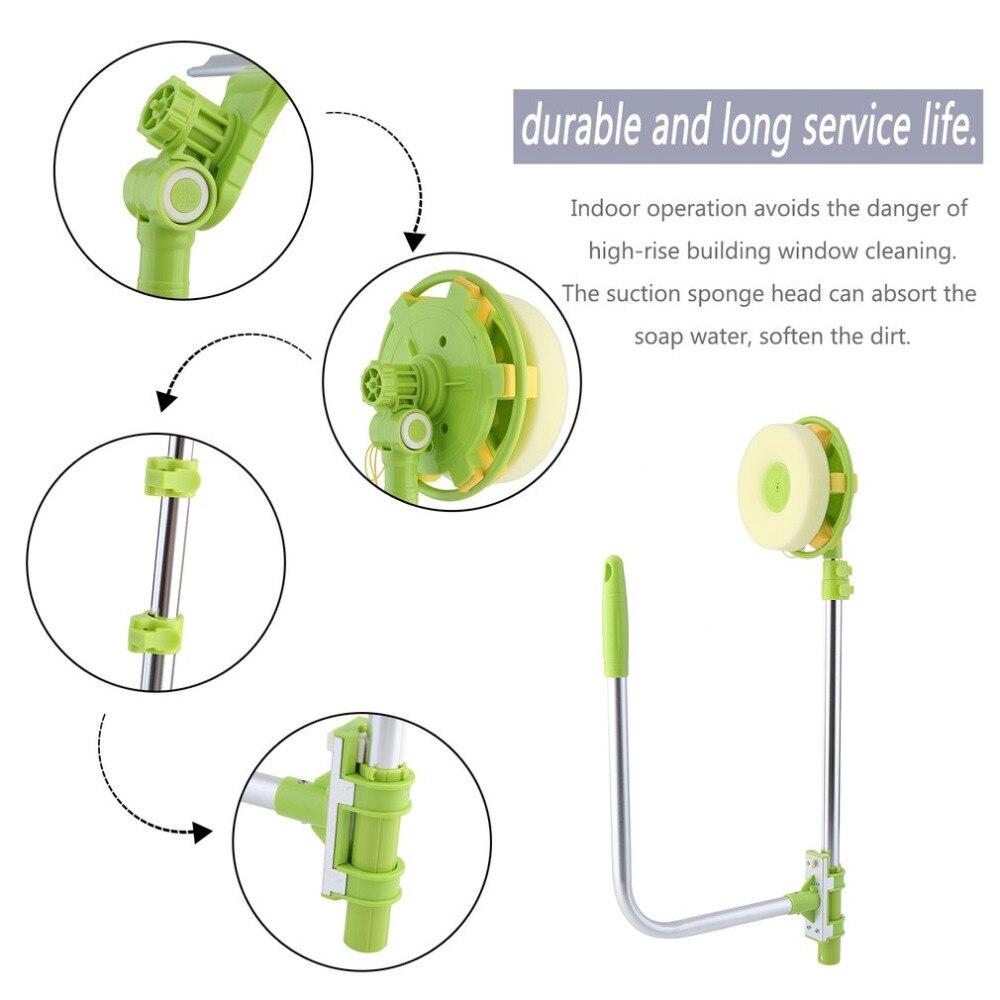 Multi-Functional U Shape Telescopic High-rise Window Glass Cleaner Dust Brush For Washing Window Mirror Cleaning Tool